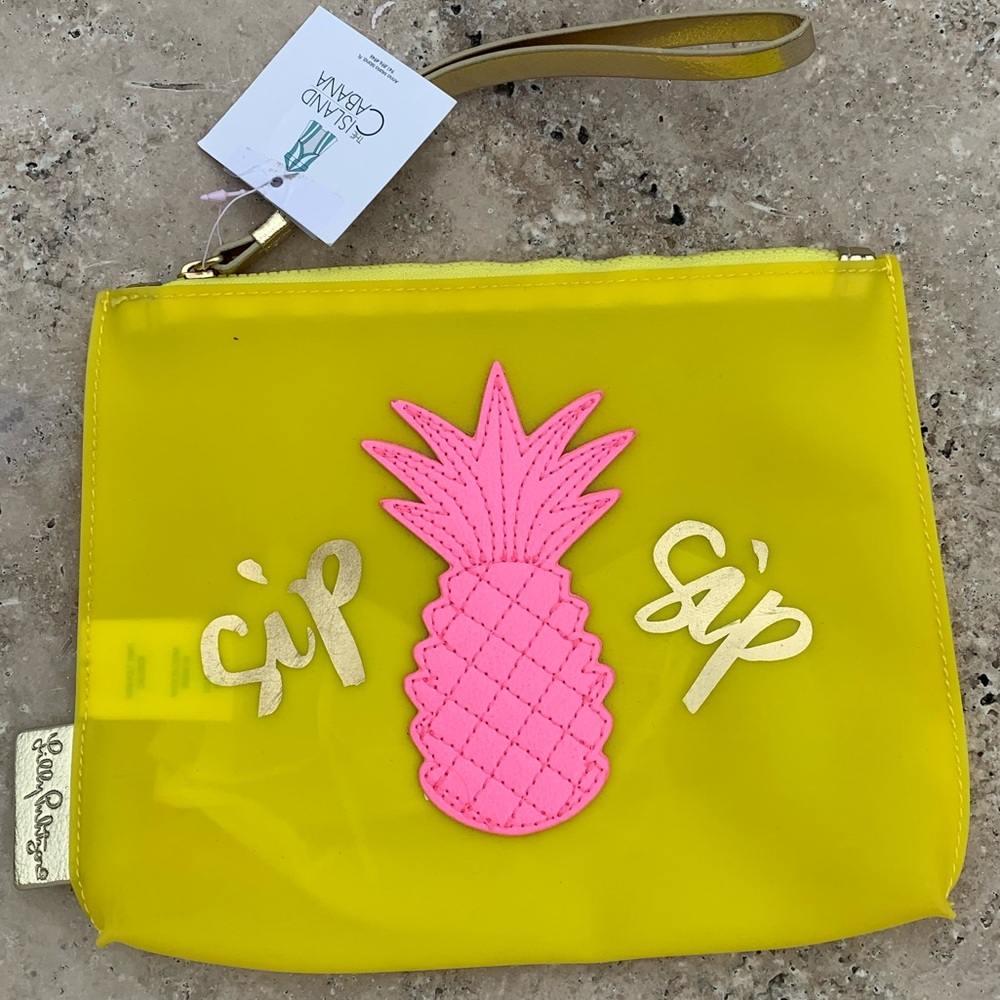 Lily Pulitzer NWT Pineapple Wristlet Pouch